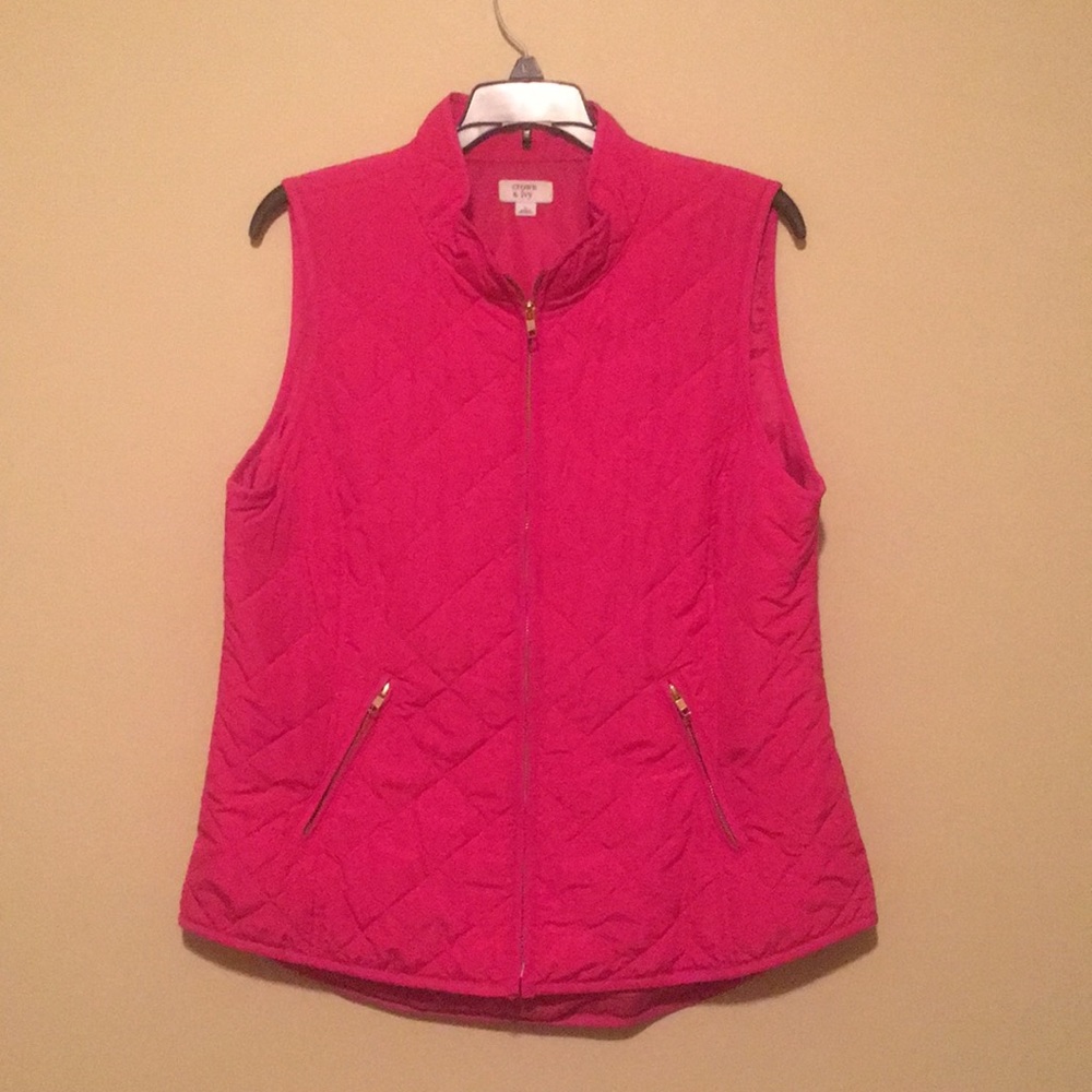 Pink Quilted Vest